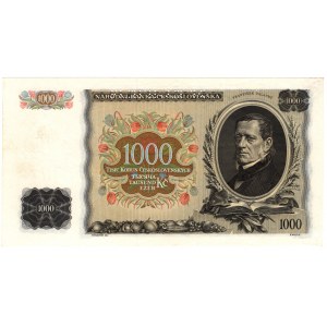 Československo, 1000 korún 1934, SPECIMEN
