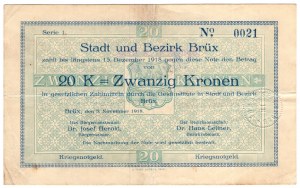 Austria, 20 corone 1918, serie 1, numero basso 0021