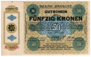 Austria, 50 corone 1918