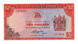 Rhodesia, 2 dollari 1979