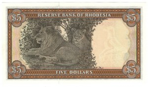 Rhodézia, 5 USD 1979