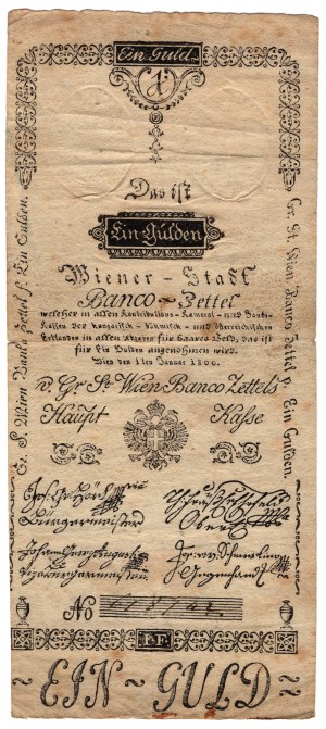 Rakousko, 1 gulden 1800