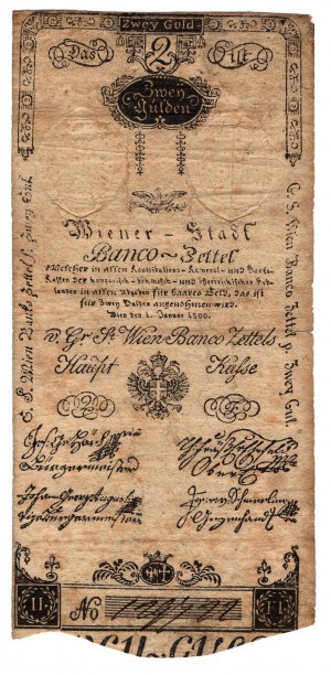 Rakousko, 2 guldenů 1800