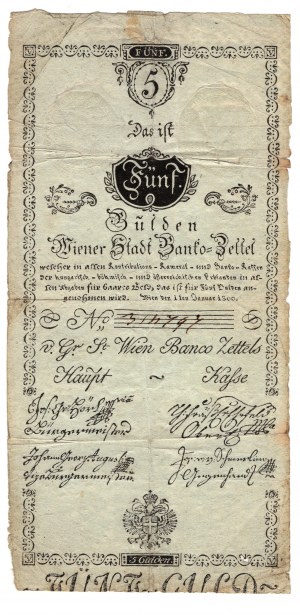 Austria, 5 fiorini 1800