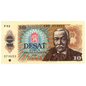Czechosłowacja, 10 korun 1986