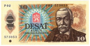 Tchécoslovaquie, 10 korun 1986