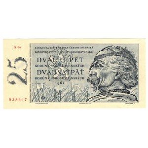 Czechosłowacja, 25 korun 1961