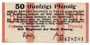 Danzig, 50 fenig 1916