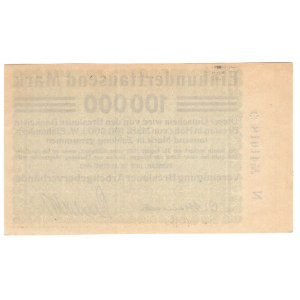 Wrocław (Breslau), 100.000 Marek 1923