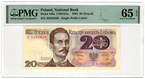 Pologne, PRL, 20 zloty 1982, série Z