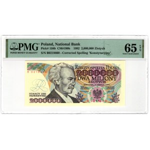 Polska, 2 miliony złotych 1992, seria B