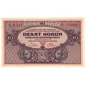 Czechosłowacja, 10 koron 1927, SPECIMEN