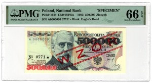 Polska, PRL, 500 000 złotych 1993, WZÓR, seria A, No 0771