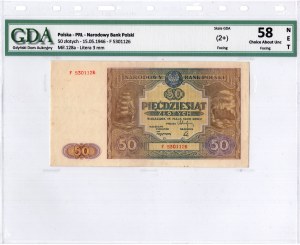 Polen, 50 Zloty 1946, Serie F