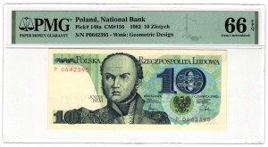 Polska, PRL, 10 złotych 1982, seria P