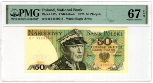 Pologne, PRL, 50 zloty 1975, série BT