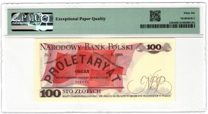 Polska, PRL, 100 złotych 1976, seria AE - ciekawostka gradingowa