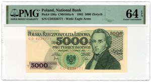 Polsko, Polská lidová republika, 5 000 zlatých 1982, série CD