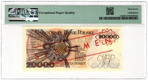 Poland, People's Republic of Poland, 20,000 zloty 1989, MODEL, Series A, No. 1752