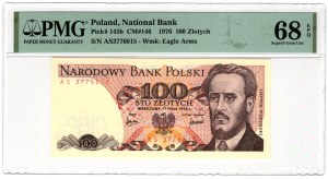 Pologne, PRL, 100 zloty 1976, série AS