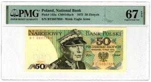 Polen, PRL, 50 Zloty 1975, Serie BT