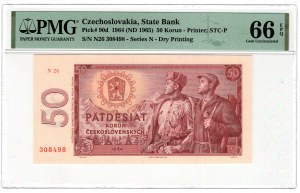 Tchécoslovaquie, 50 korun 1964