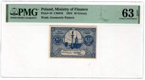 Poland, 10 pennies 1924, pass ticket