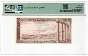 Jordan, 1/2 dinar 1959