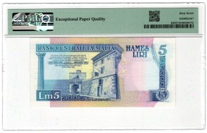 Malta, 5 lire 1967 (senza data 1989)