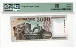 Maďarsko, 2000 forintov 2002, SPECIMEN