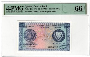 Kypr, 250 mil 1975-82