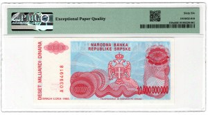 Bosnia and Herzegovina, 10 billion dinars 1993