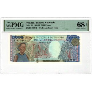 Rwanda, 5,000 francs 1988/89