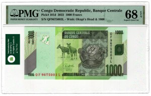 Kongo, 100 frankov 2022 - TOP POP