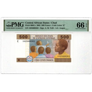 Pays d'Afrique centrale, 500 francs 2002