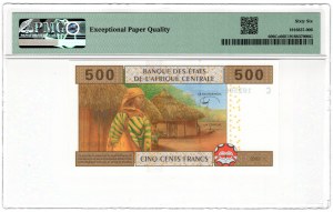 Central African countries, 500 francs 2002