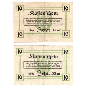 Olsztyn (Allenstein), 10 marek 1918, zestaw 2 sztuk