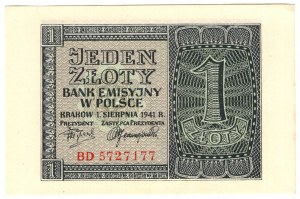 Polska, 1 złoty 1941, seria BD