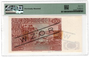 100 zloty 1939 MODEL, série A 012345 - Specimen No 10 - PMG 62 - pièce unique