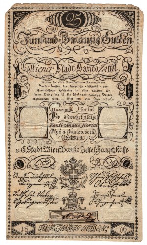 25 guldenów ryńskich 1806, rzadka pozycja