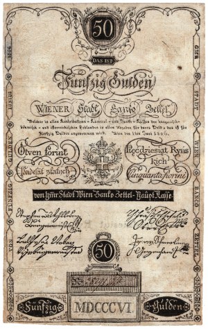 50 rheinische Gulden 1806, ein seltenes und gut erhaltenes Stück