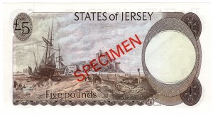 Jersey, 5 pounds 1976 - 1988 (no date), SPECIMEN