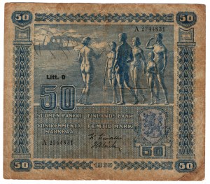 Finlande, 50 marks 1939