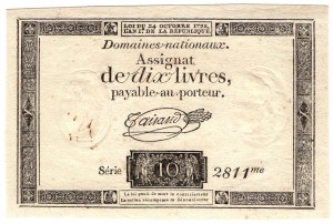 France, 10 livres 1792