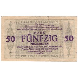 Królewiec (Konigsberg), 50 miliardów marek 1923