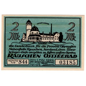 Ruszowice (Rauschen), 2 marki 1922