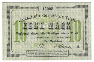 Tilsit (Tilsit), 10 marks 1918