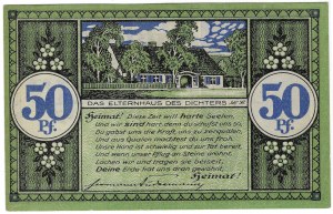 Szylokarczma (Heydekrug), 50 pfennig 1921