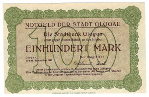 Glogow (Glogau), 100 mark 1922