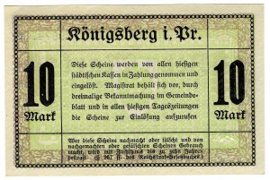 Königsberg (Konigsberg), 10 marks 1918